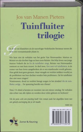 Tuinfluiter trilogie - achterkant