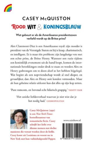 Rood, wit & koningsblauw - achterkant